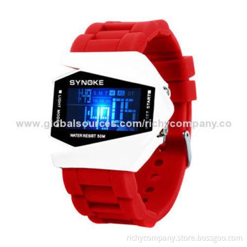 Silicone watch in fashionable design
